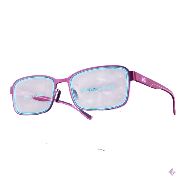 Text Inside the Glasses